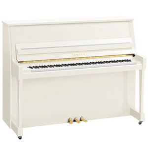 Yamaha B20PWH Akustisches Klavier – Weiß Poliert
