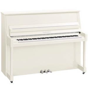 Yamaha B20PWHC – Akustisches Klavier – Weiß Poliert – Chrom