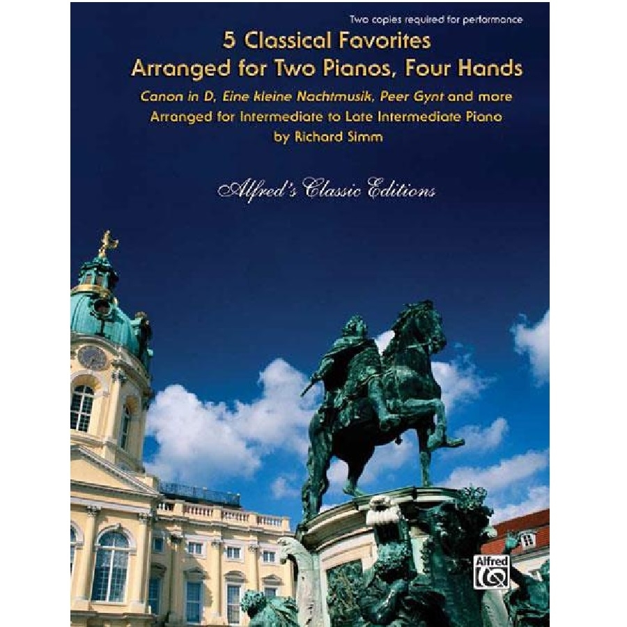 5 Classical Favorites Arr. for Two Piano - Richard Simm