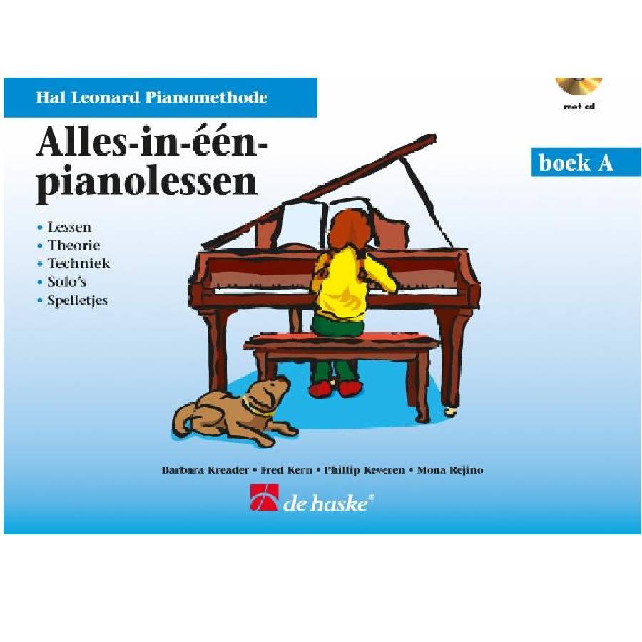 Alles in één pianolessen boek A - Hal Leonard Pianomethode