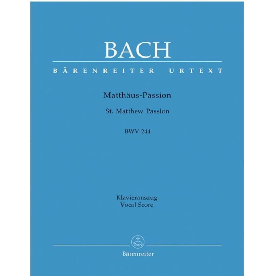 Mattheus Passie - J. S. Bach BWV244 BA503890 klavieruittreksel
