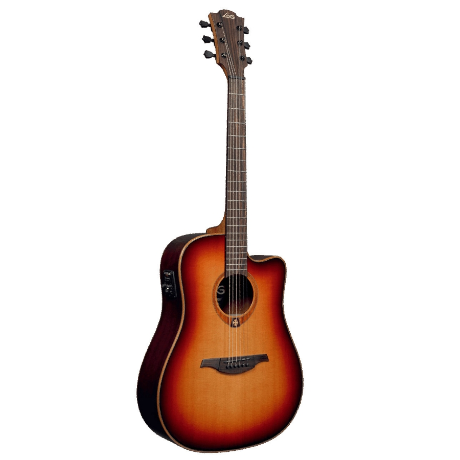 Lag T100D Western Guitar - Brown Sunburst
