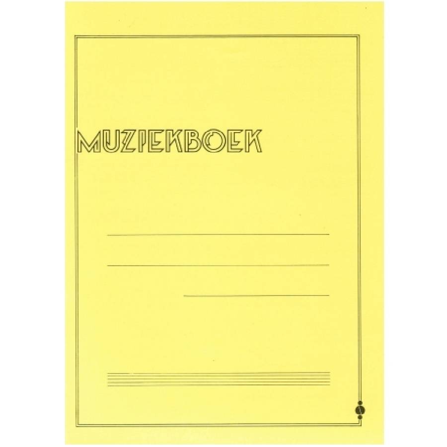 Muziekboek 12 balks A4