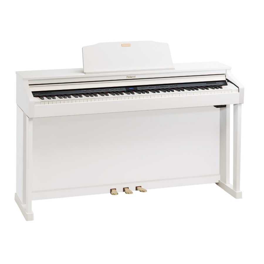 Roland HP-504 AANBIEDING Wit / Zwart / Rosewood