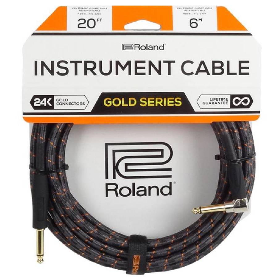 Roland RICB20A Guitar Cable - Angled