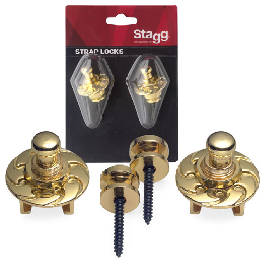 Stagg SSL1GD Straplocks - Gold
