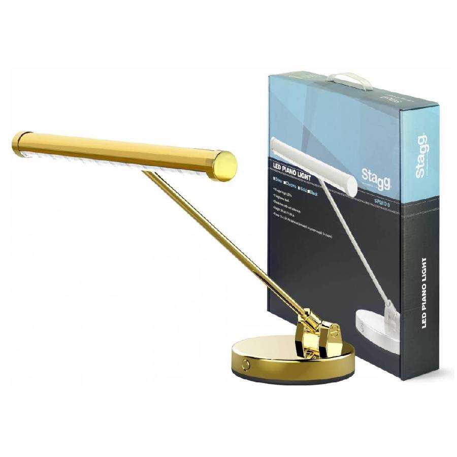 Stagg SPLED08-2 Piano Lamp - Gold