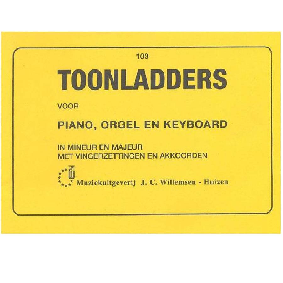 Toonladders voor Piano, Orgel en Keyboard - WILLEMSEN