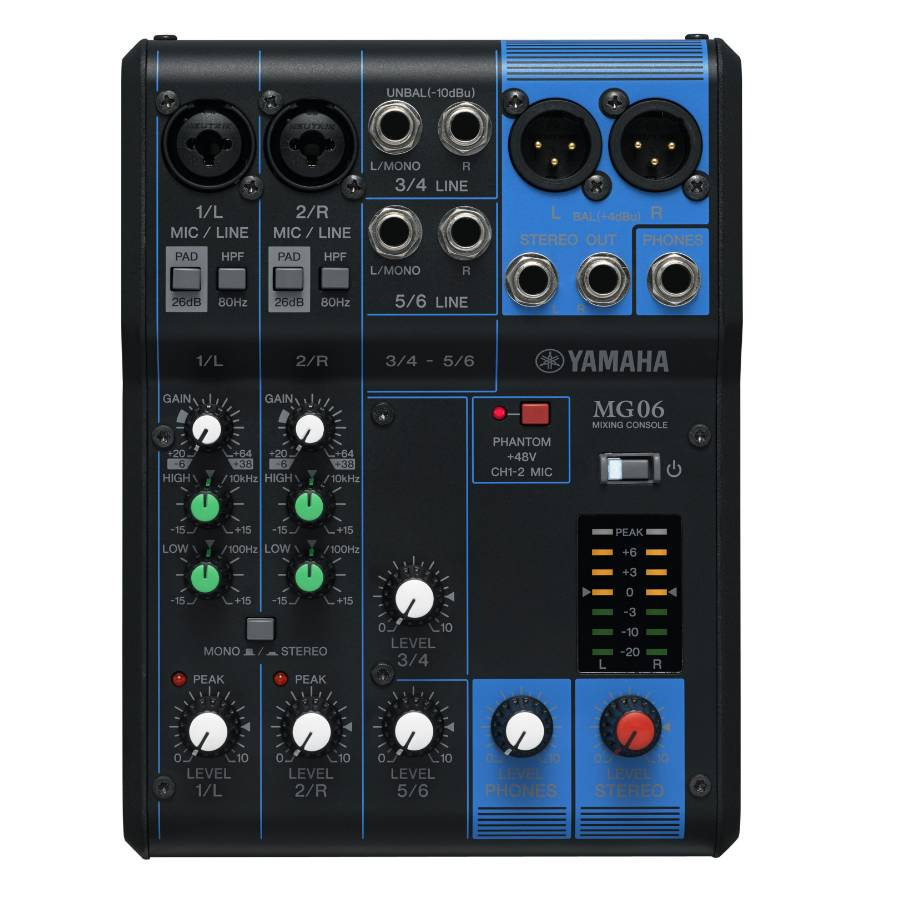 Yamaha MG06 Analog Mixer
