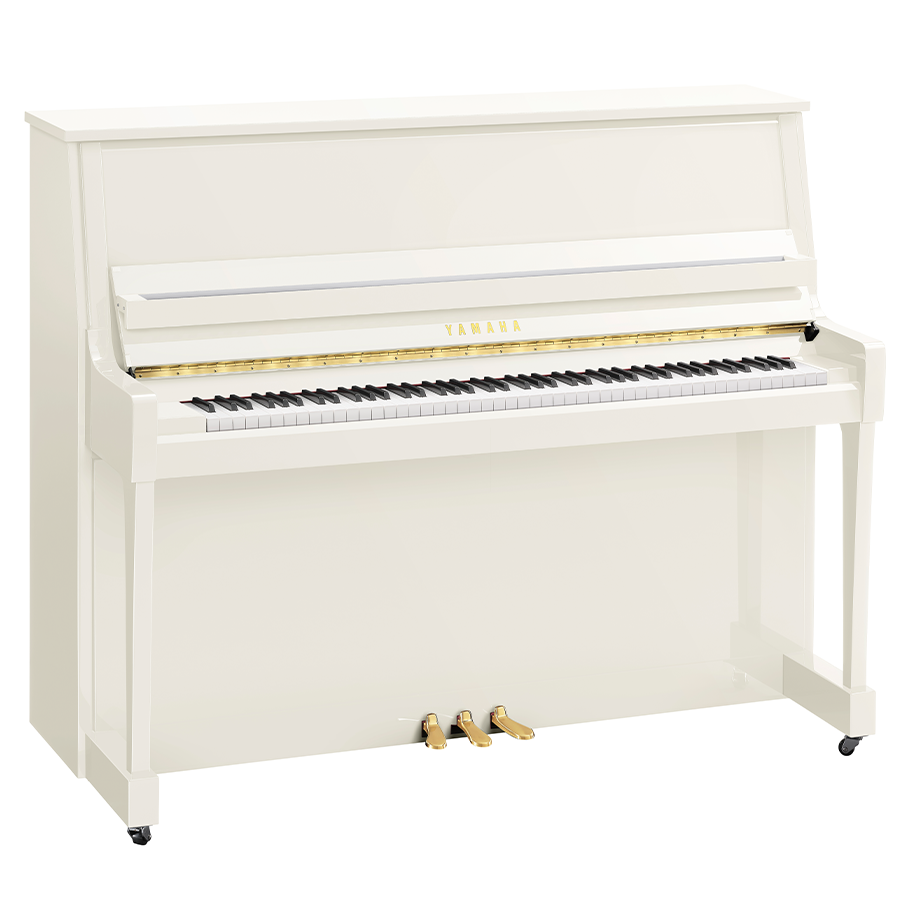  Yamaha B30PWH Akoestische Piano - Hoogglans Wit