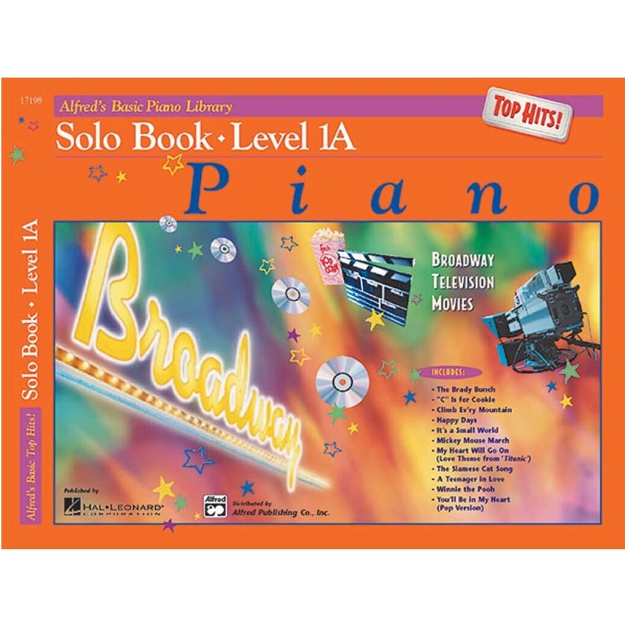 Alfred's Basic Piano Library Top Hits Solo Book 1A (Incl. CD)