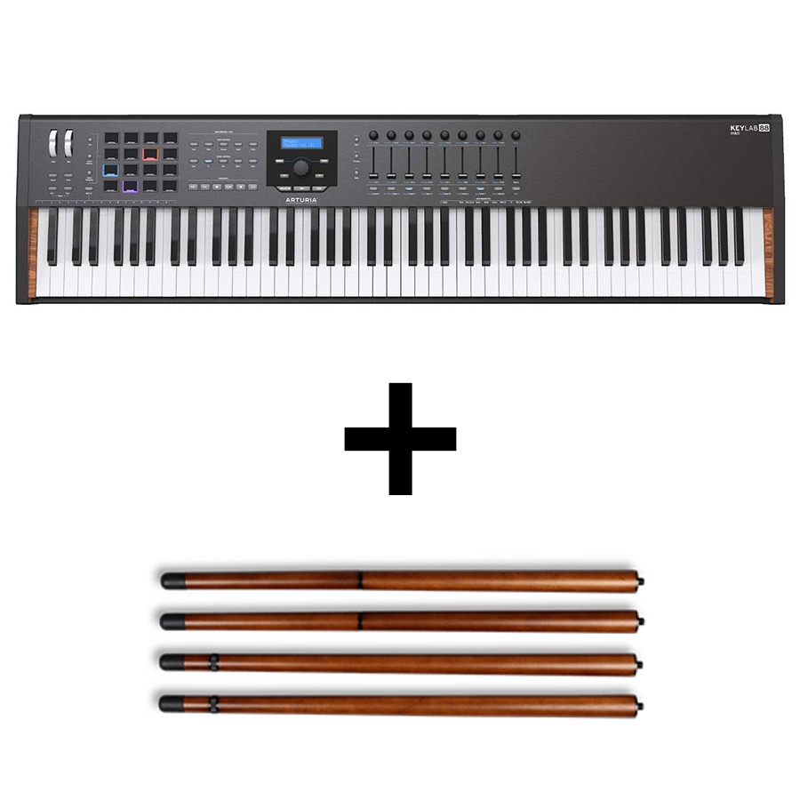 Arturia Keylab 88 MKII Black with Wooden Legs