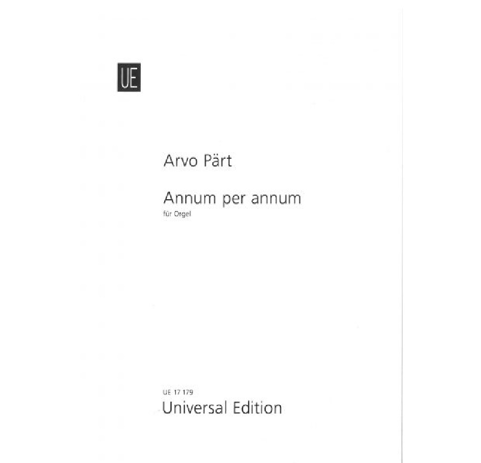 Arvo Pärt - Annum per annum UE17179