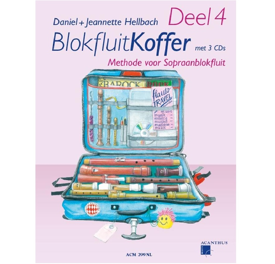 Blokfluitkoffer 4 - methode voor sopraanblokfluit