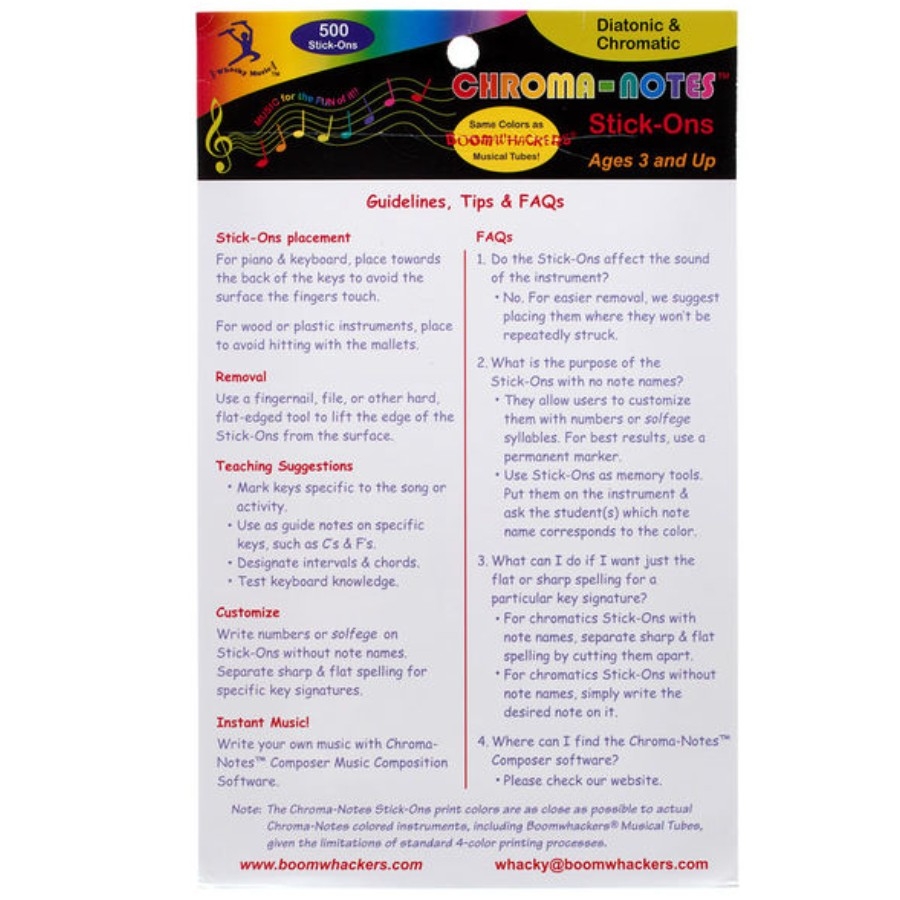 Boomwhackers CNS-1 Sticker Vellen