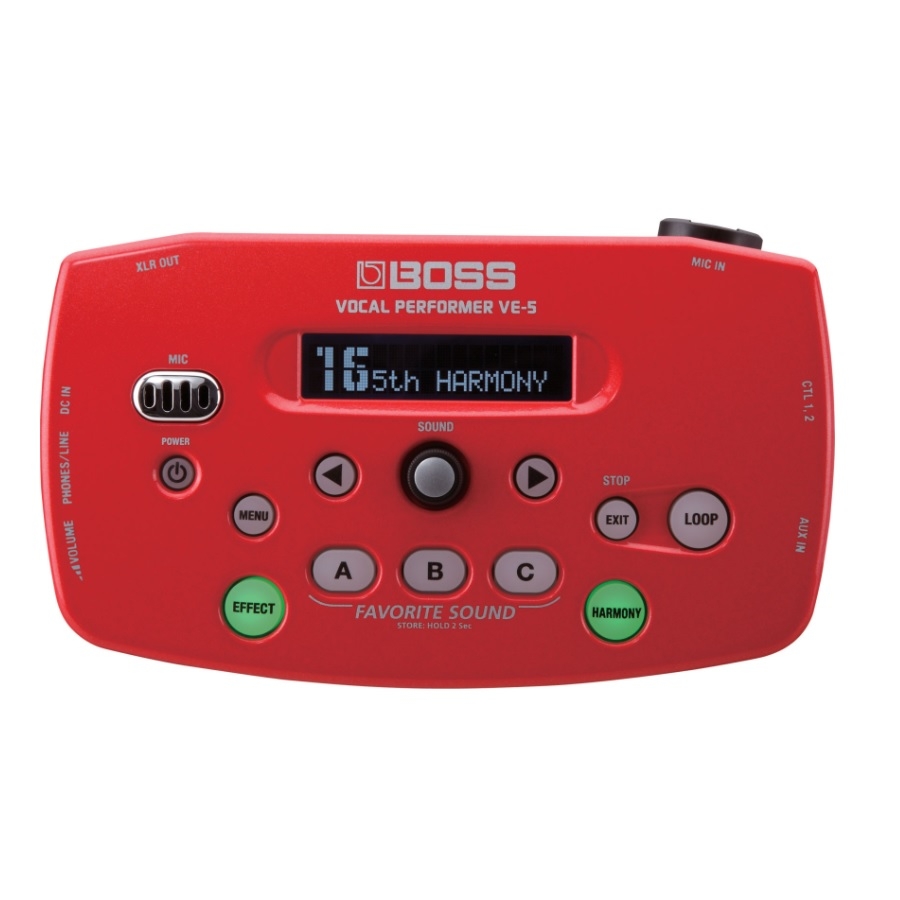 Boss VE-5 Vocal Processor - Rood