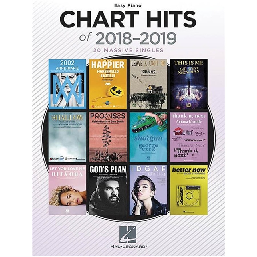 Chart hits of 2018-2019 easy piano