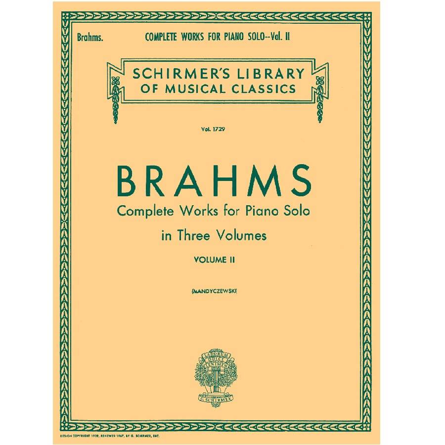 Complete Works For Piano Solo Volume 2 - J. Brahms
