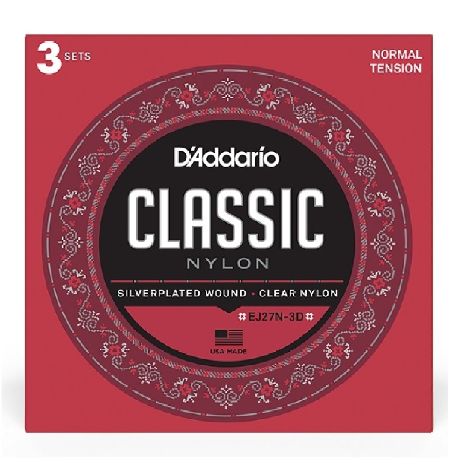 D'Addario EJ27N-3D Klassische Gitarrensaiten 3-pack