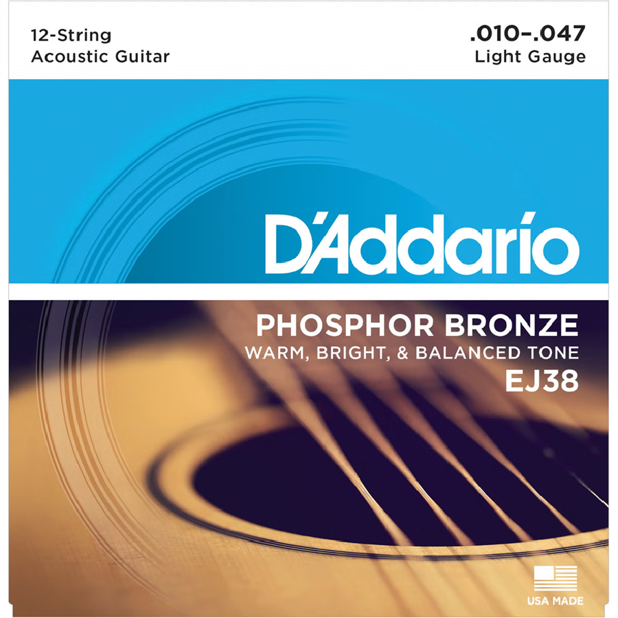 D’Addario EJ38 Saitenset für 12-saitige Gitarre