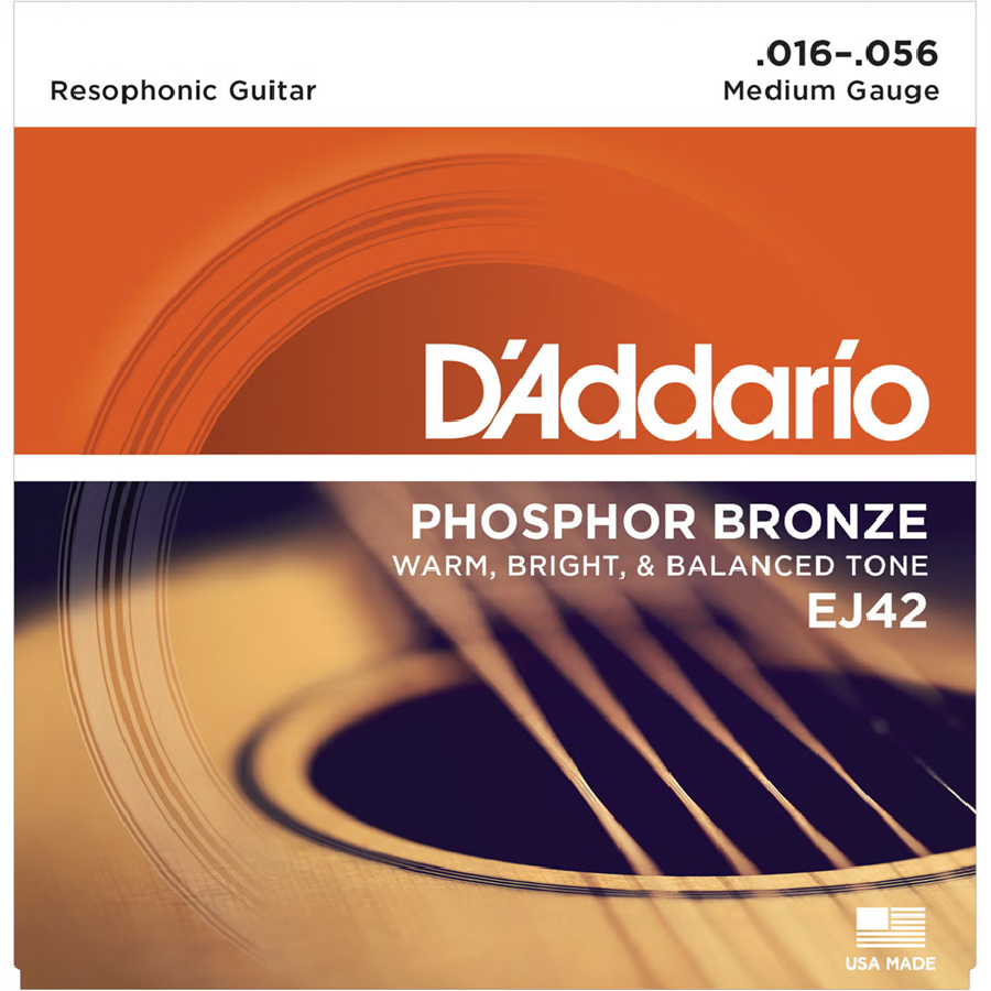 D’Addario EJ42 Resonatorgitarrensaiten .016-.056