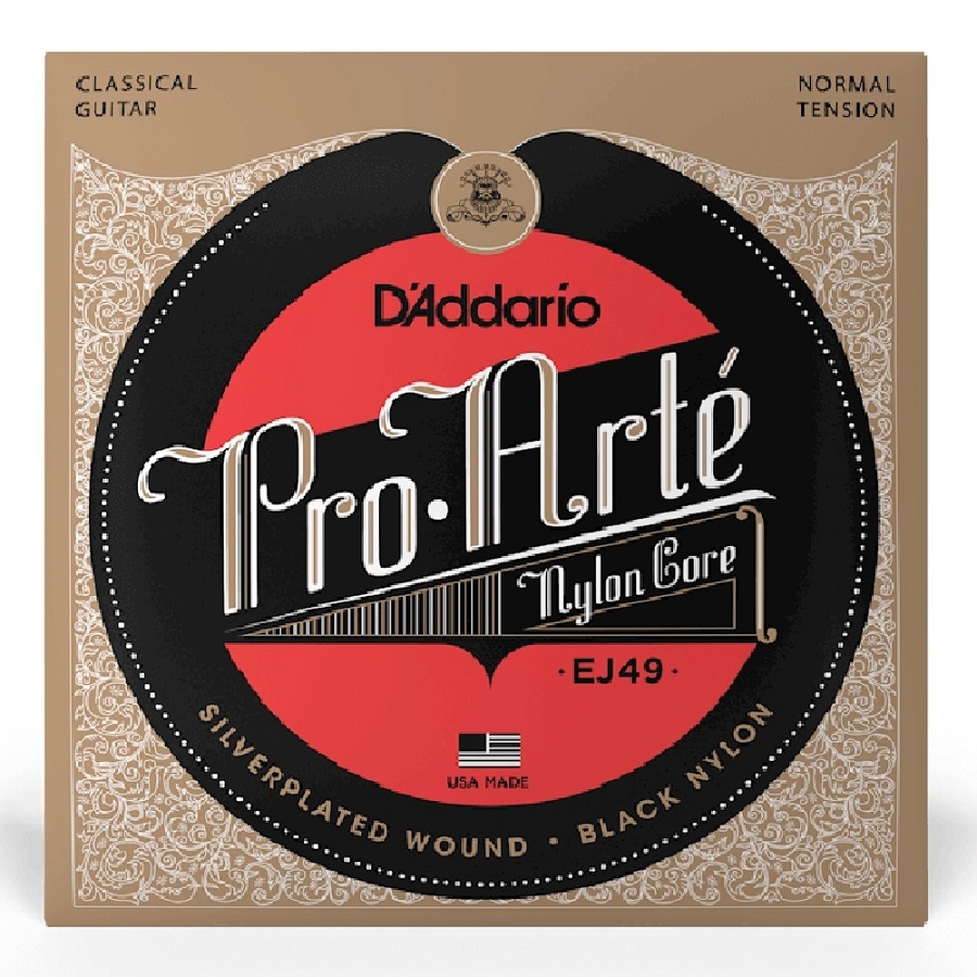 D'Addario EJ49 Black Nylon - Normal Tension