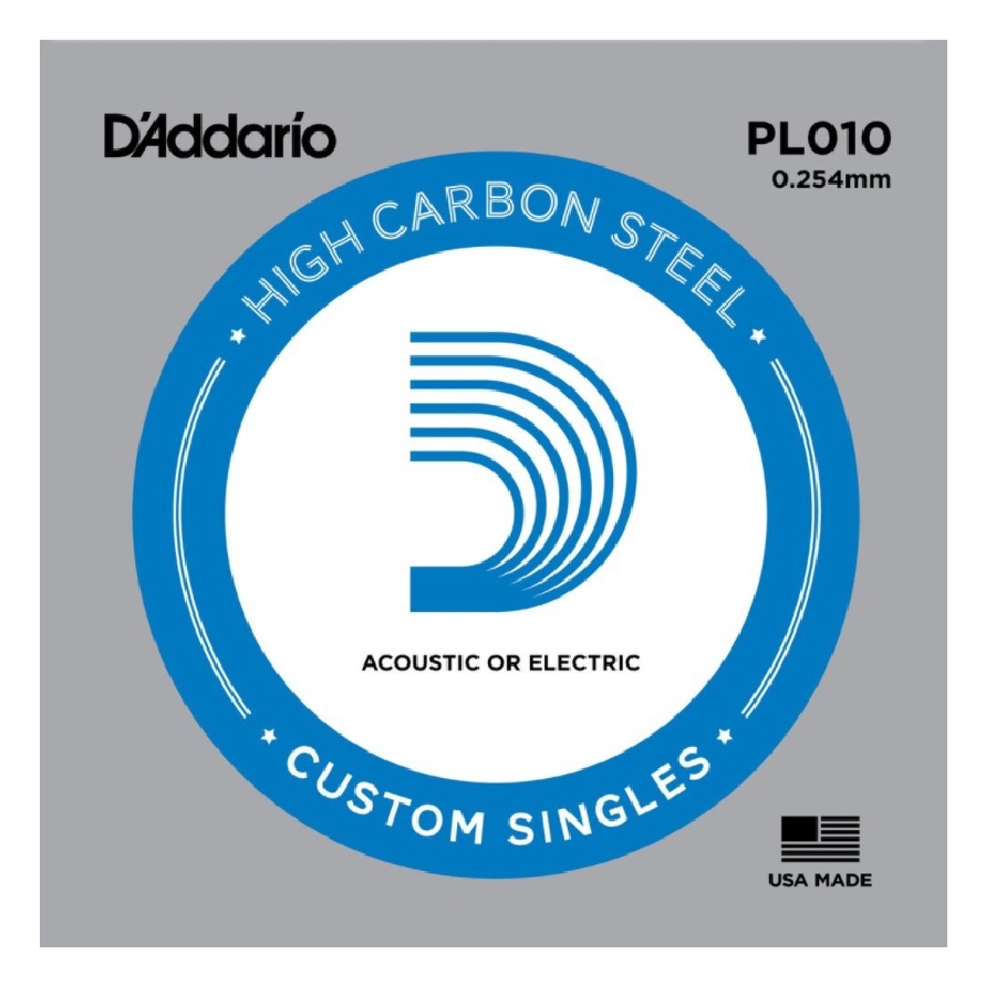 D'Addario PL010 - Stalen Snaar .010