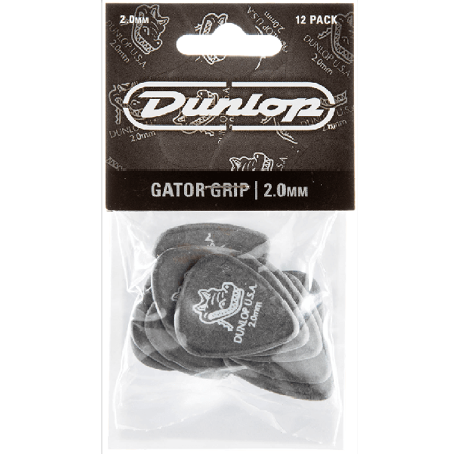 Dunlop Gator Grip 2.00mm Zwart - 12-pack