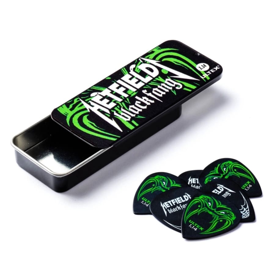 Dunlop James Hetfield Black Fang Pick Tin - 6-pack