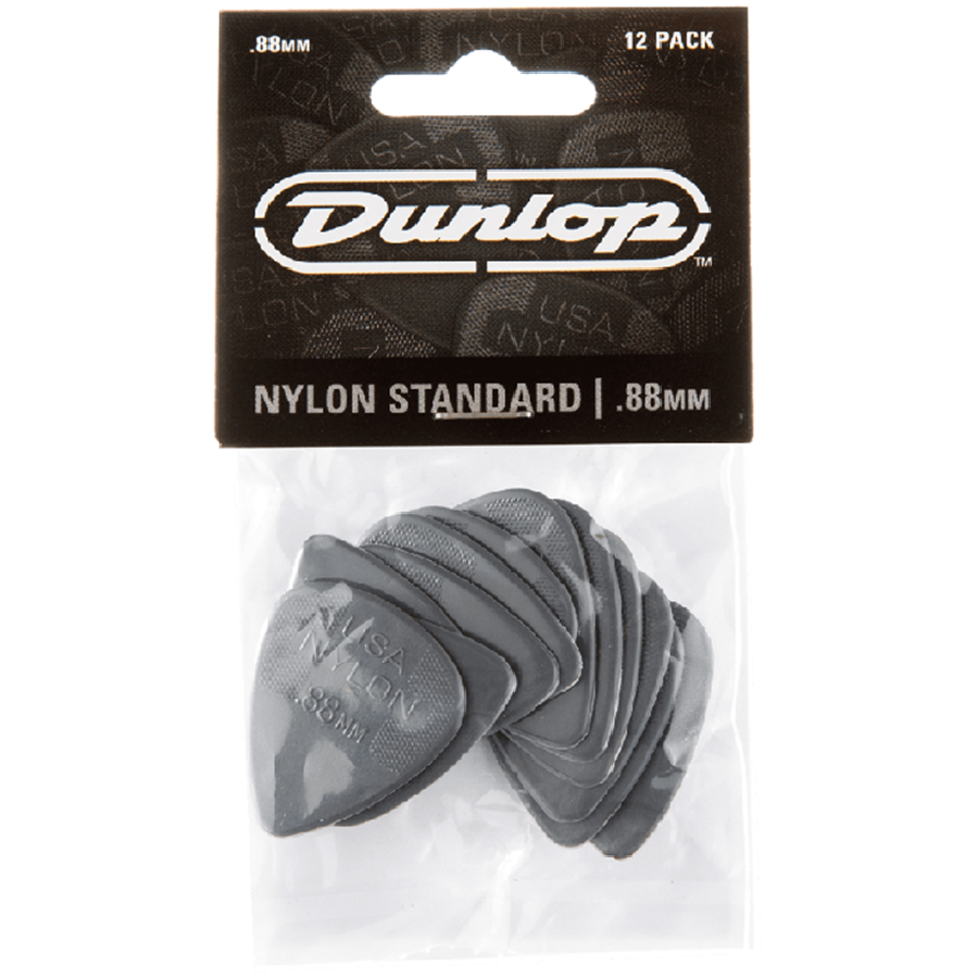 Dunlop Nylon .88mm Dunkelgrau - 12-pack