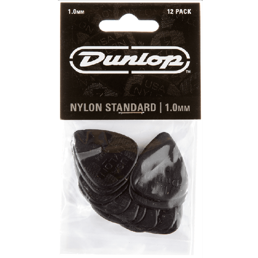 Dunlop Nylon 1.00mm Black - 12-pack