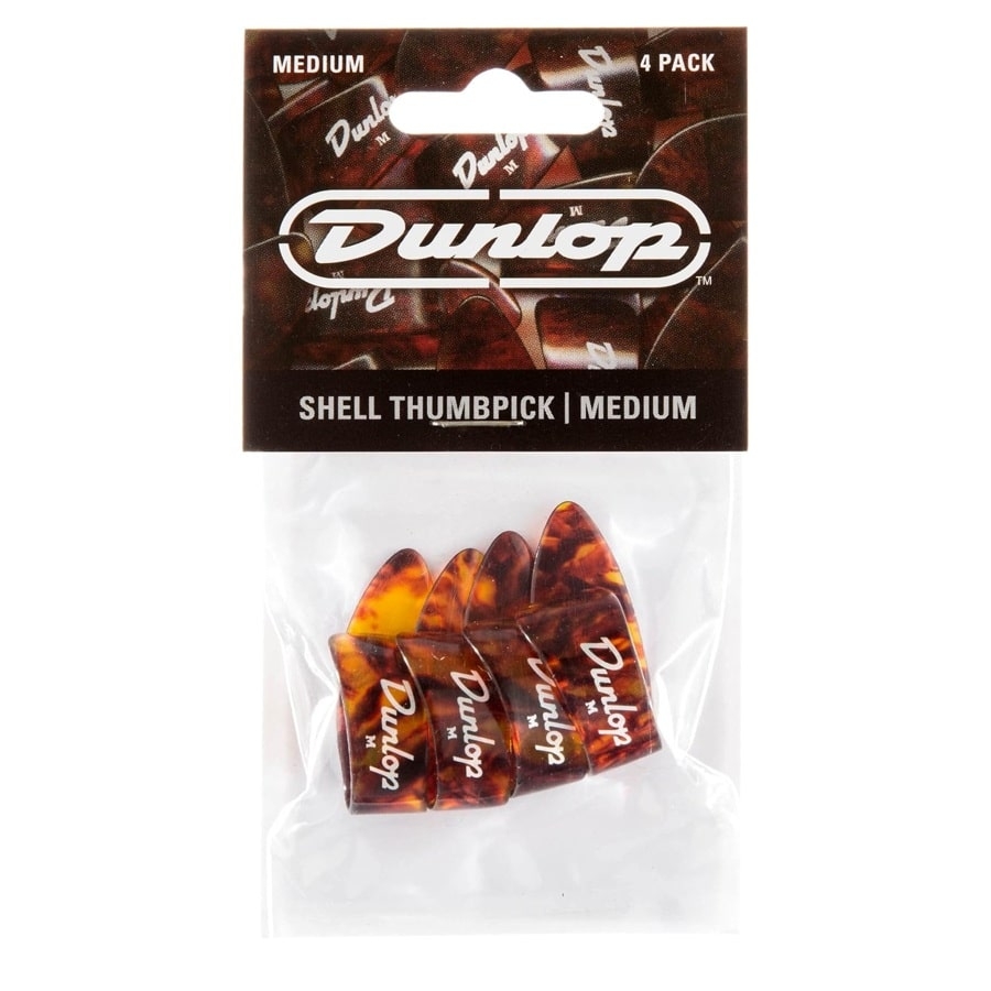 Dunlop Shell Thumbpicks Medium - 4-pack