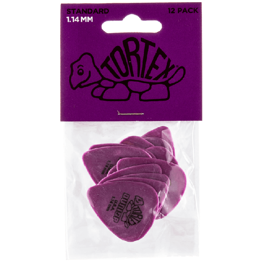 Dunlop Tortex 1.14mm Paars - 12-pack