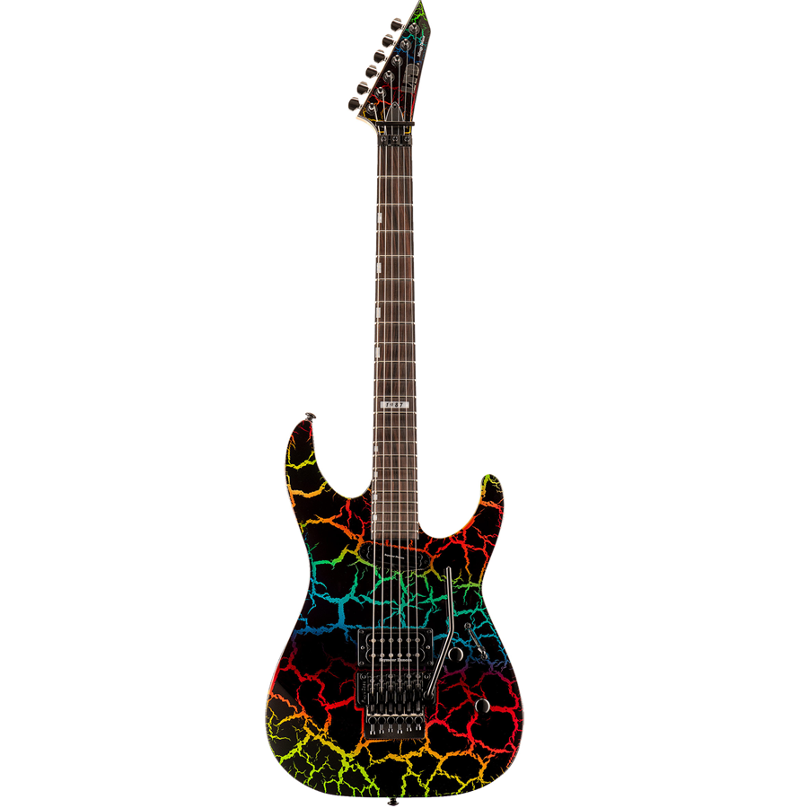 ESP LTD Mirage Deluxe '87 - Rainbow crackle incl. hoes