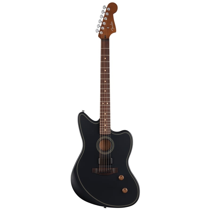 Fender Acoustasonic Standard Jazzmaster - Schwarz