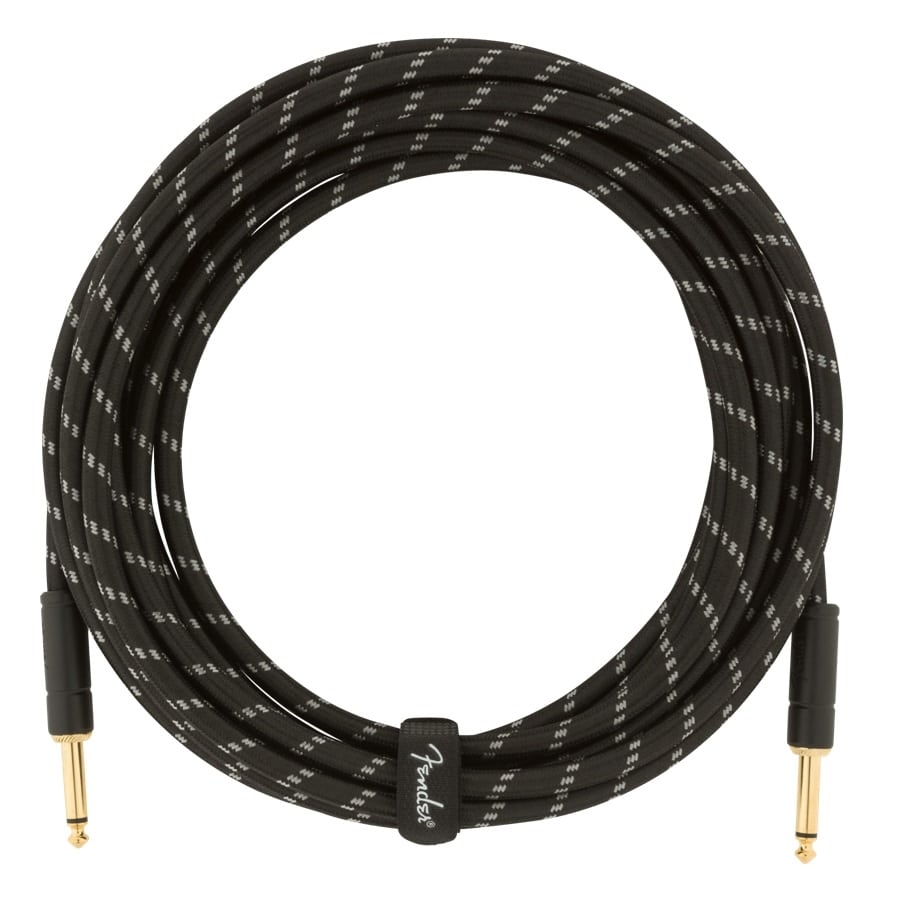 Fender Deluxe Instrumentenkabel 5,5m - Black Tweed