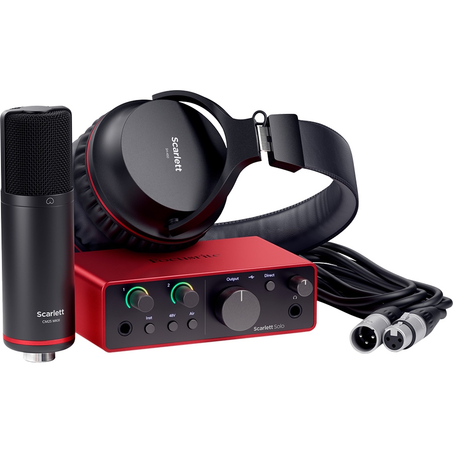 Focusrite Scarlett Solo Studio Bundle 4th Gen Audio Interface