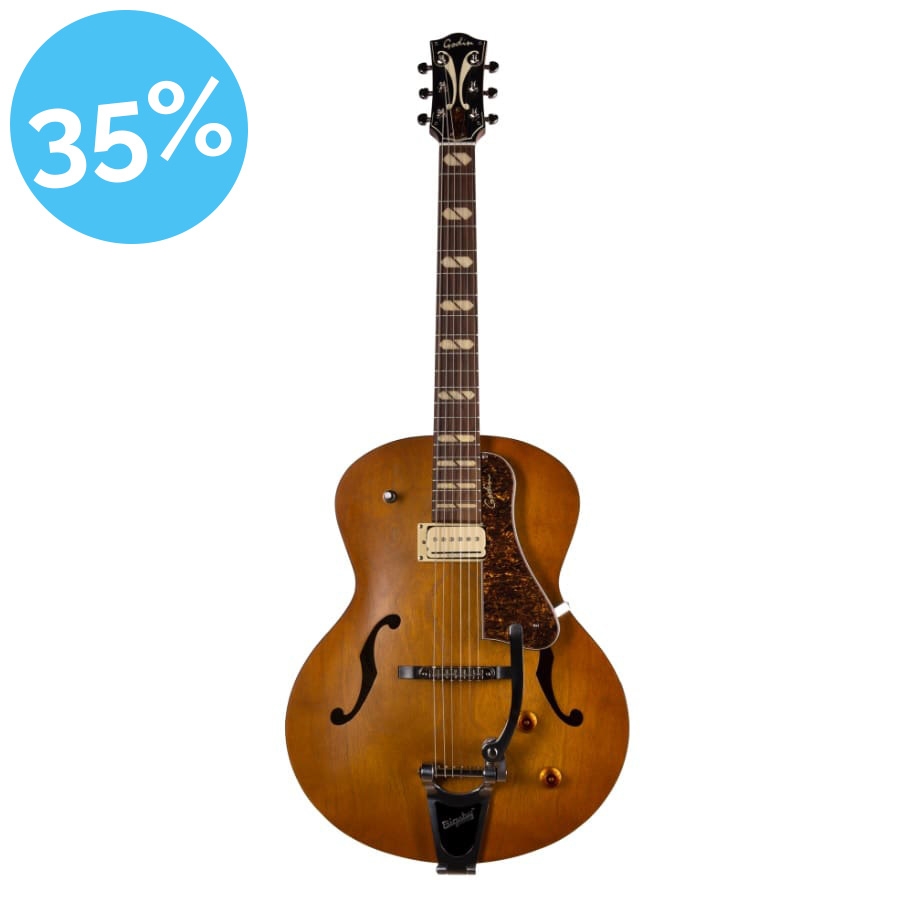 Godin 5th Avenue Jumbo P-Rail Harvest Gold