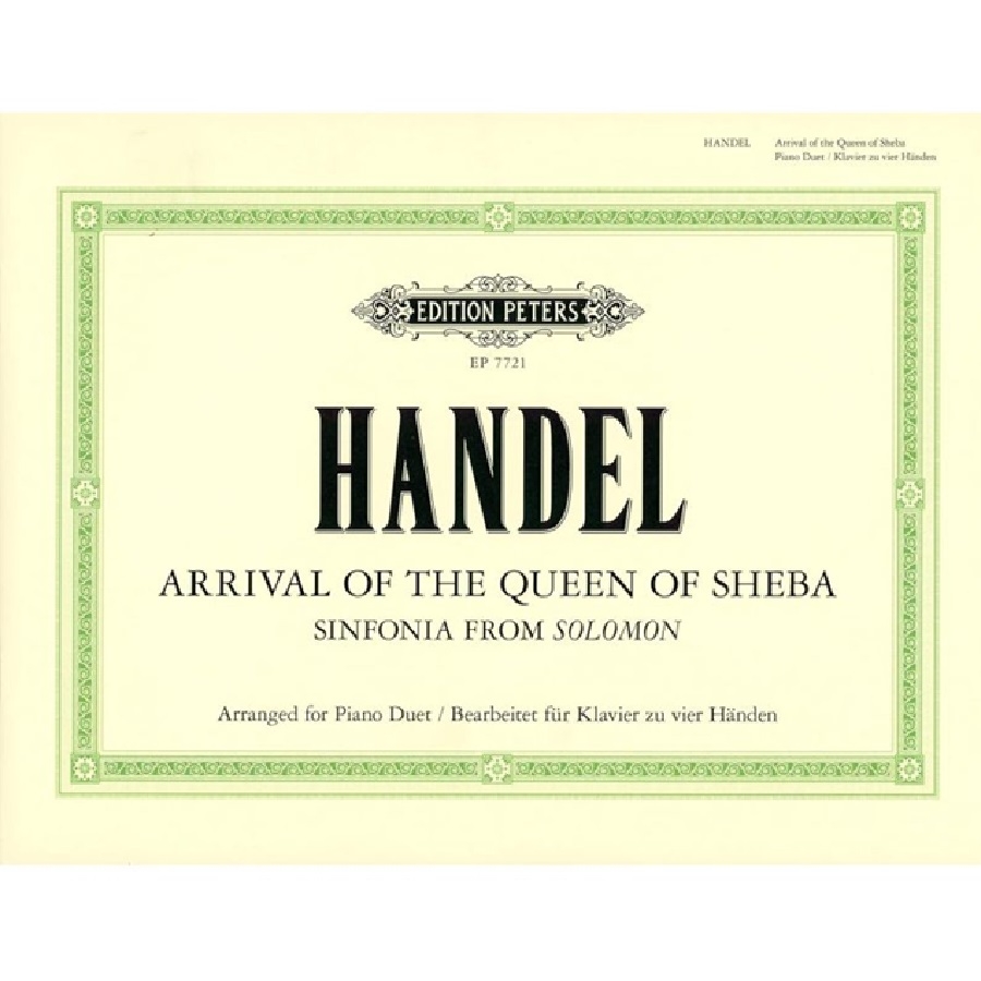 Handel - Arrival of the Queen 4 handig piano