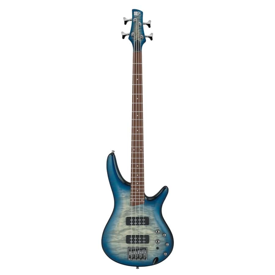Ibanez SR400EQM - Fusion Bass - Stained Cosmic Blue Starburst
