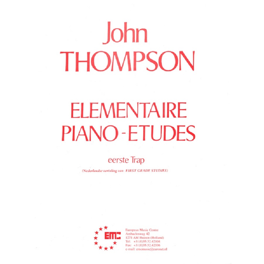 John Thompson Elementaire Piano-Etudes Eerste Trap