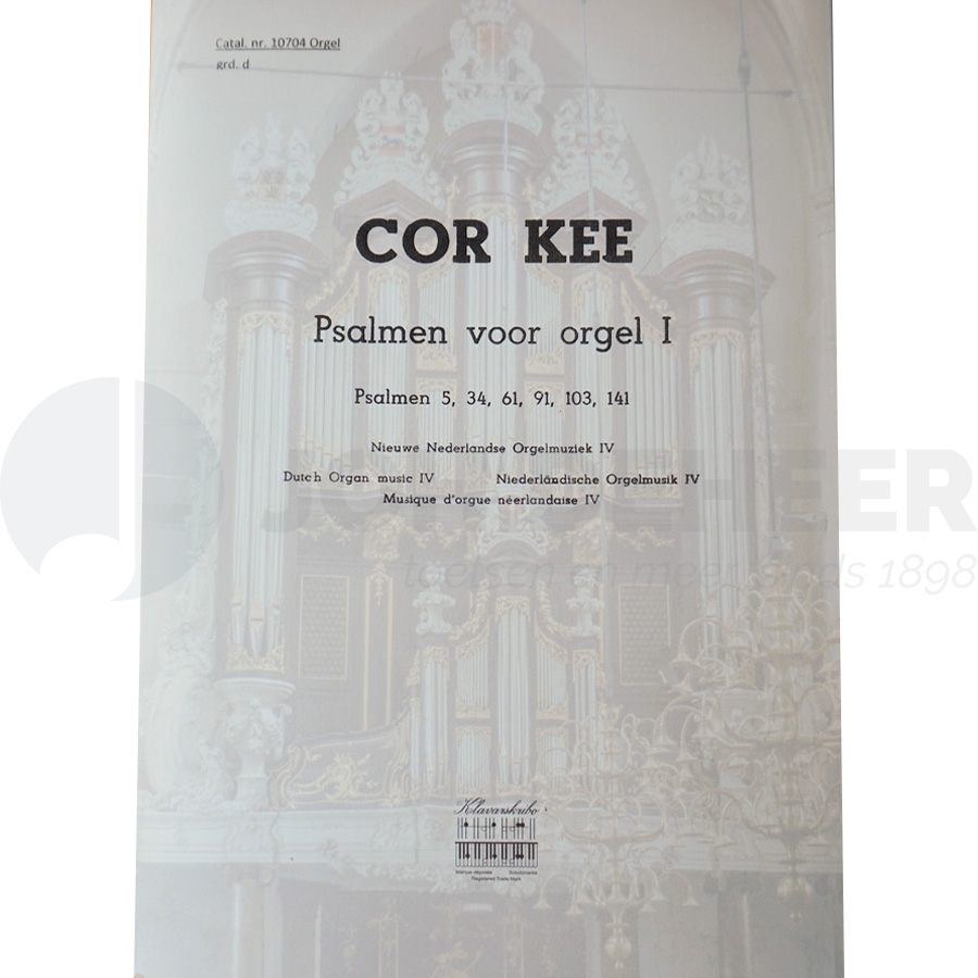 Klavar - Cor Kee Psalmen voor orgel 1 - 10704