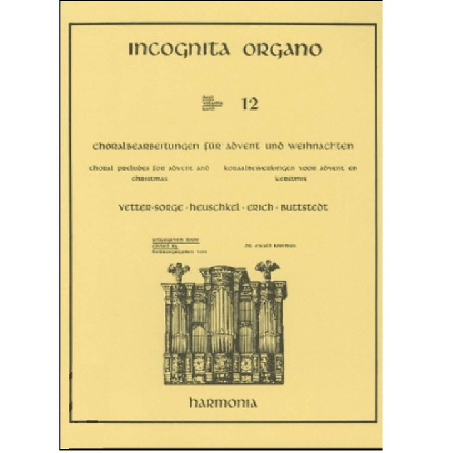 Koraalbewerkingen Advent en Kerstmis - 12 Incognita Organo HU3185