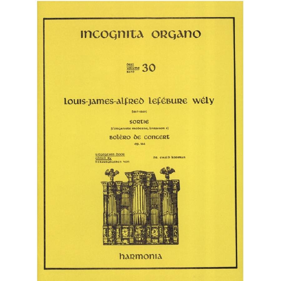 Louis Jaime Alfred Lefebure-Wely - 30 Incognita Organo HU3626