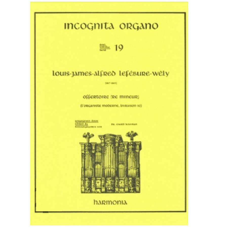 Louis James Alfred Lefebure Wely 19 Incognita Organo HU3401