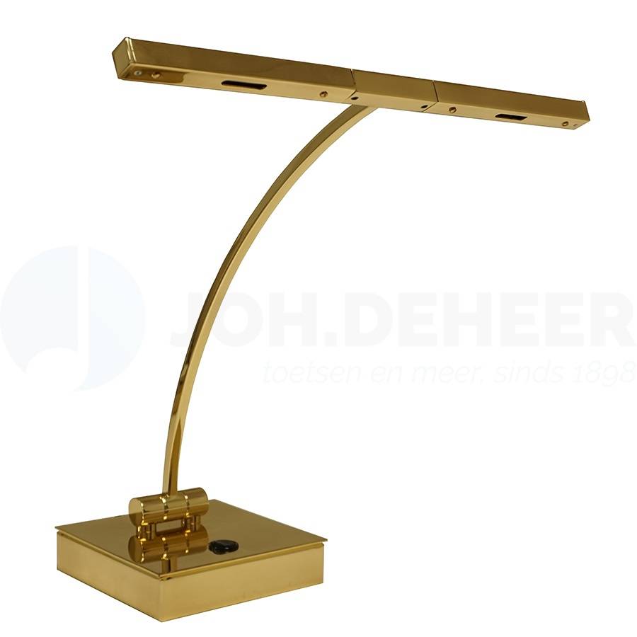 Ludio PL-80MP Klavierlampe Deluxe - Messing Poliert