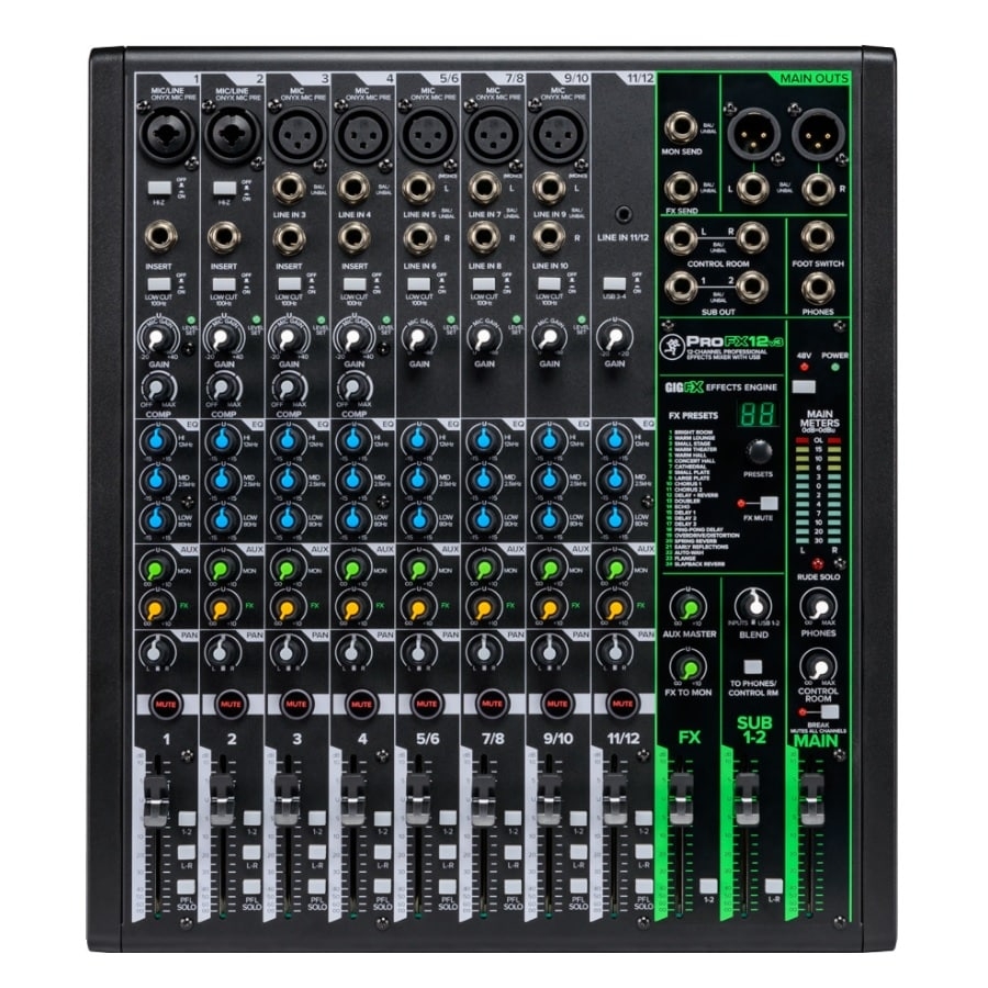 Mackie ProFX12v3 - Mengpaneel met effecten en USB