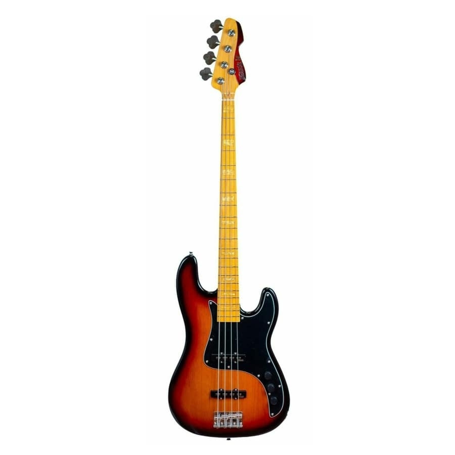 Markbass MB GV 4 Gloxy 3-Tone Sunburst CR MP Passive - Elektrische Basgitaar