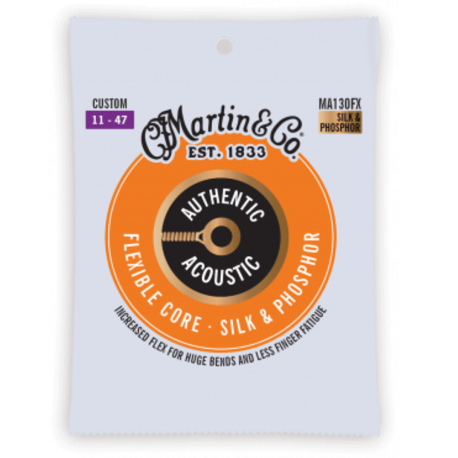 Martin Authentic Acoustic Flexible Core Silk & Phosphor - Westernsnaren - .11 - .47