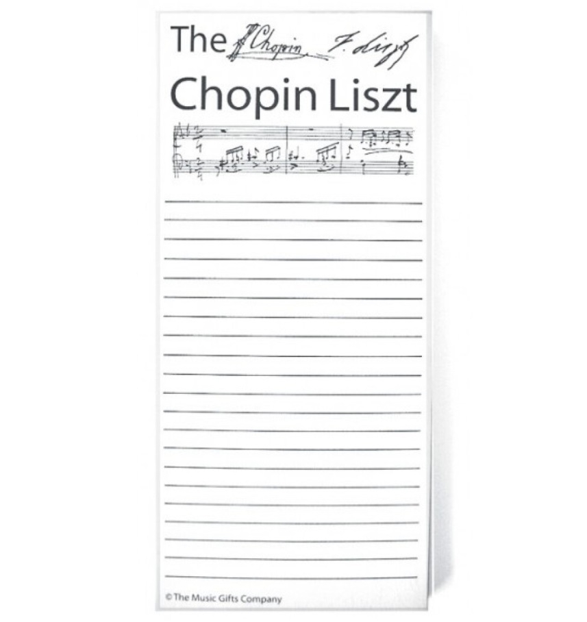 Notepad Chopin Liszt